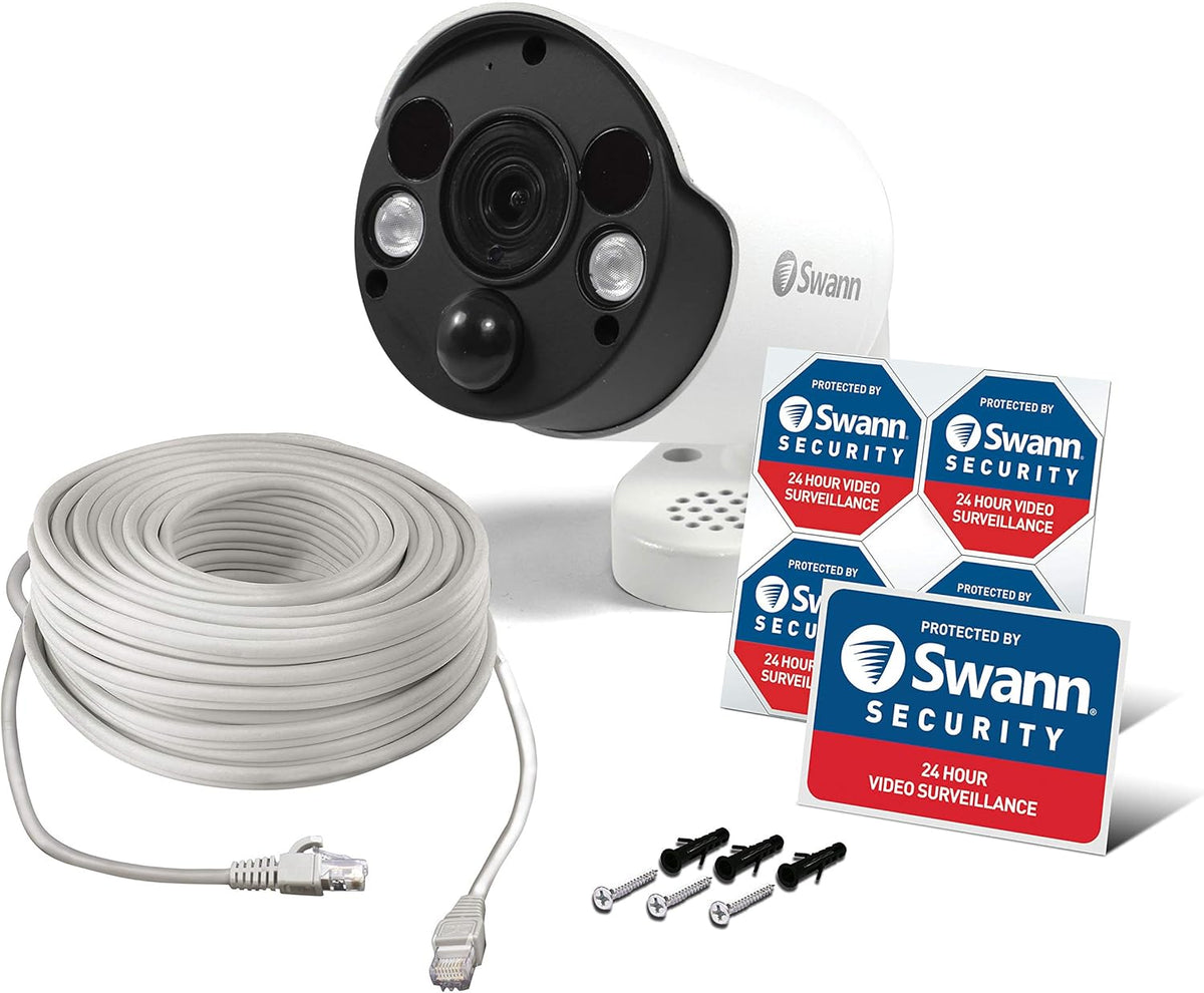 4K Ultra HD Wired Bullet Security Camera with Color Night Vision Q615