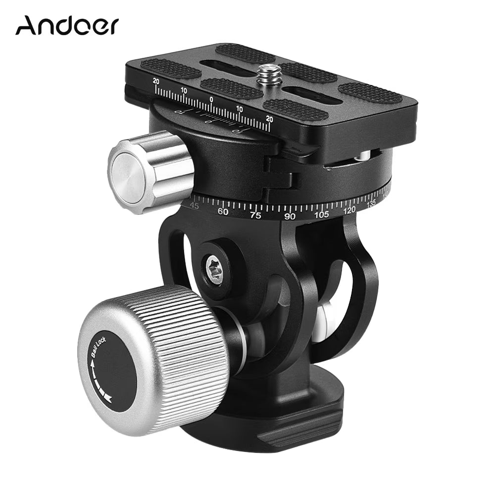 2 Way Pan/Tilt Tripod Head with Quick Release Plate Y489