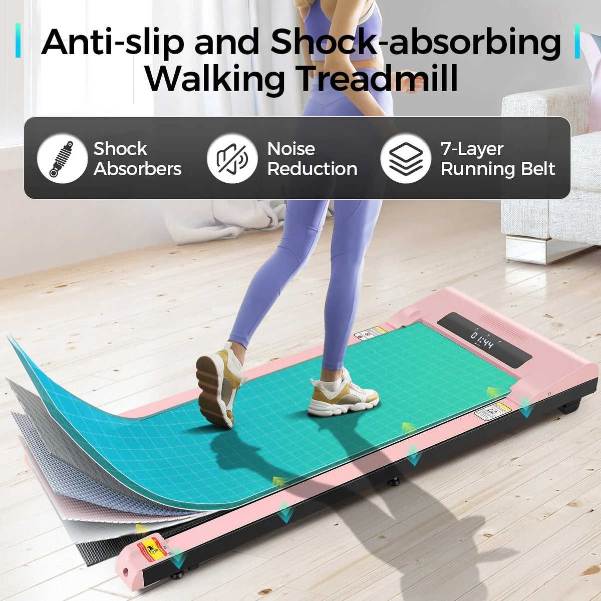 Walking Pad Treadmill 2.5HP Electric Jogging Running Machine I6009