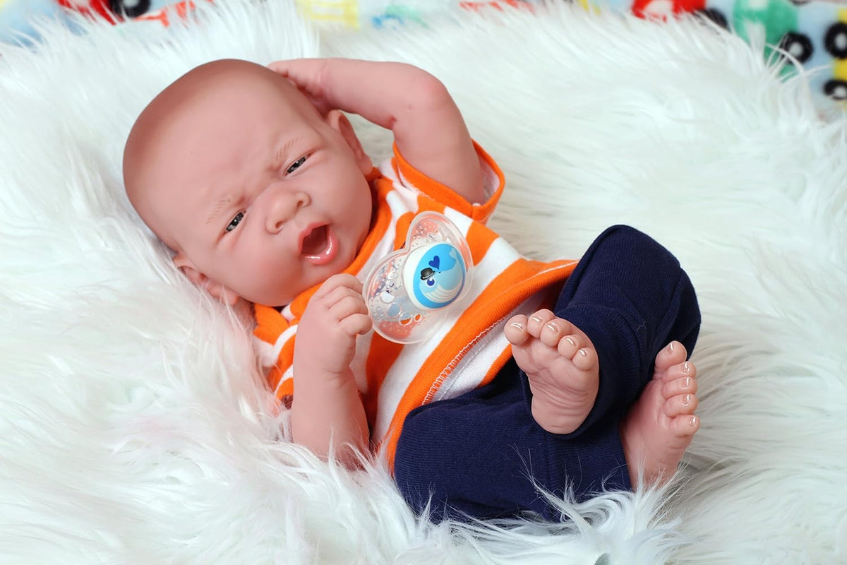 15” Washable Soft Vinyl Reborn Baby Boy Doll R569