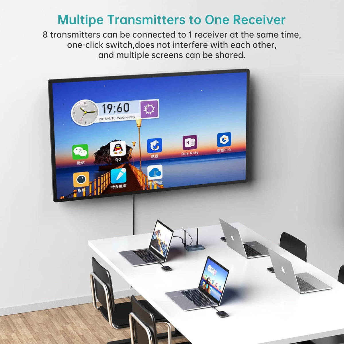 Wireless HDMI Transmitter and Receiver, Aluminum Alloy HDMI Extender Kit P513
