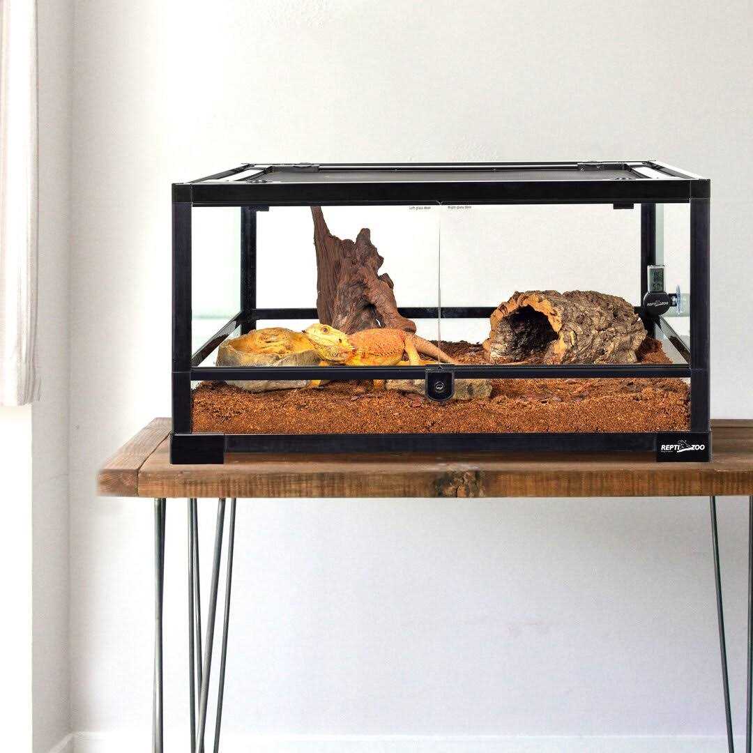 24 x 18 x 12.6 in. Reptile Glass Terrarium with Double Hinge Door W493497