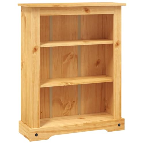 3-Tier Rustic Mexican Pinewood Bookcase N647