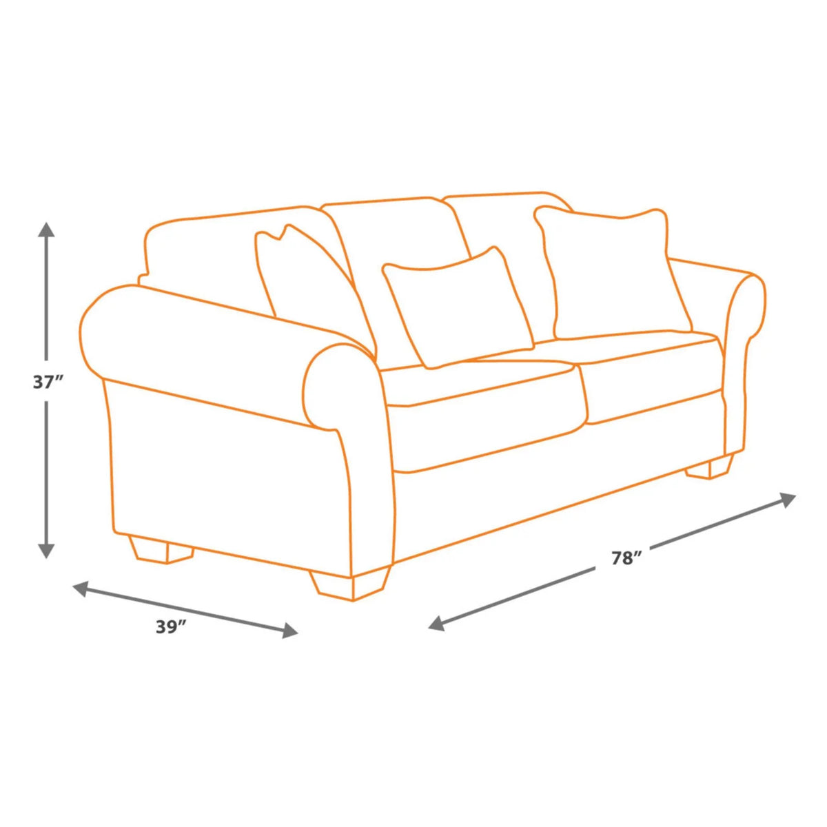 Slate Sofa X400