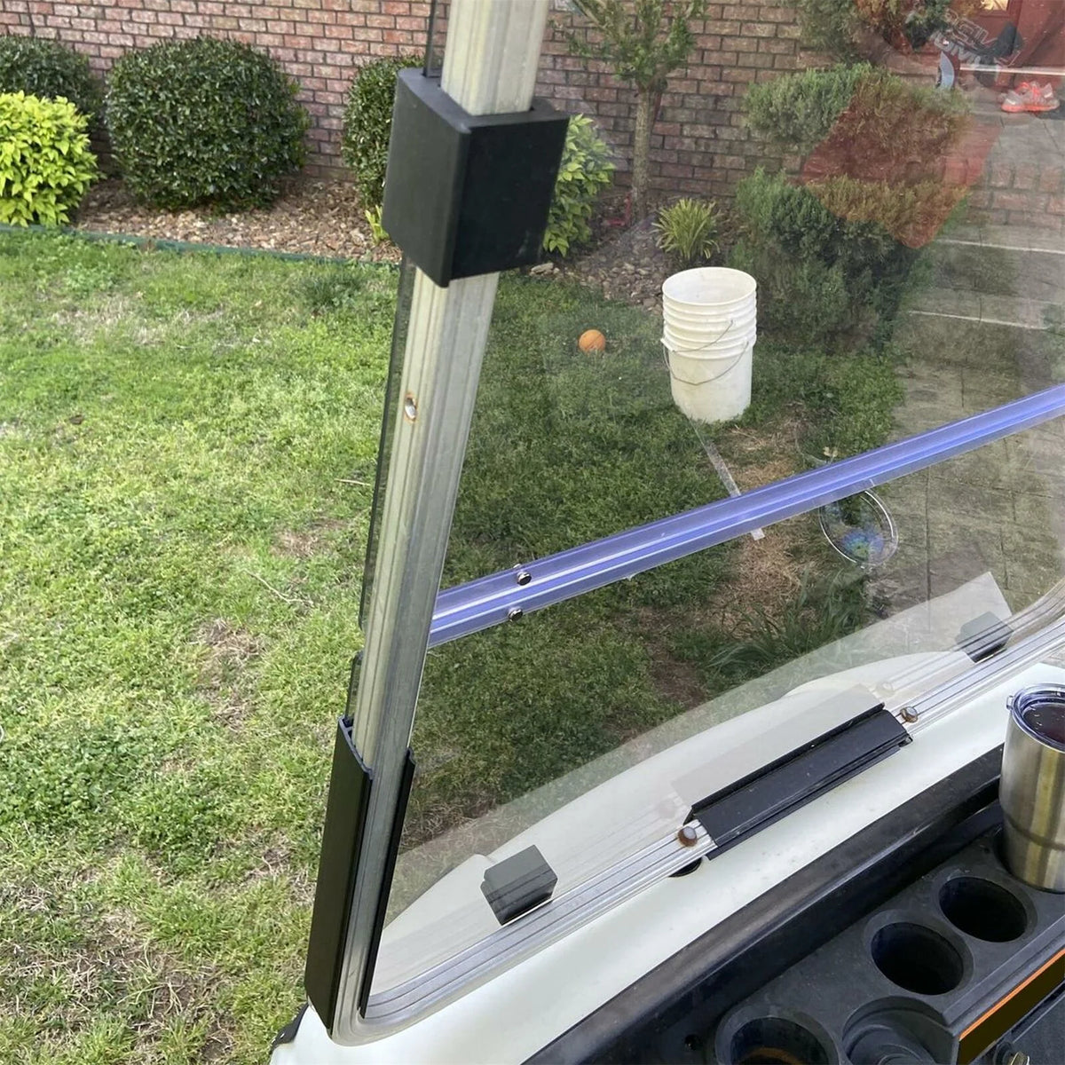 Tinted Folding Windshield for Yamaha Golf Cart A9680