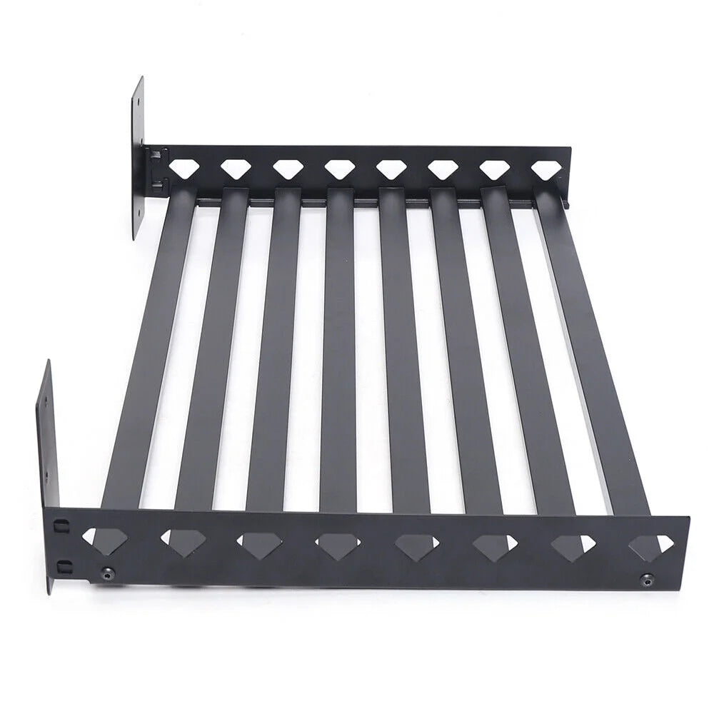 Microwave Oven Wall Mount Shelf Storage Rack with 4 Hooks B9538