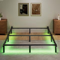 Black 7 Inch Metal Steel Bed Frame Y348159