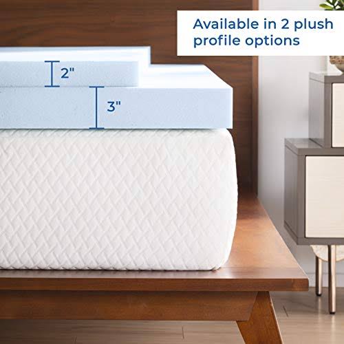 3 inch Gel Infused Memory Foam Mattress Topper W686
