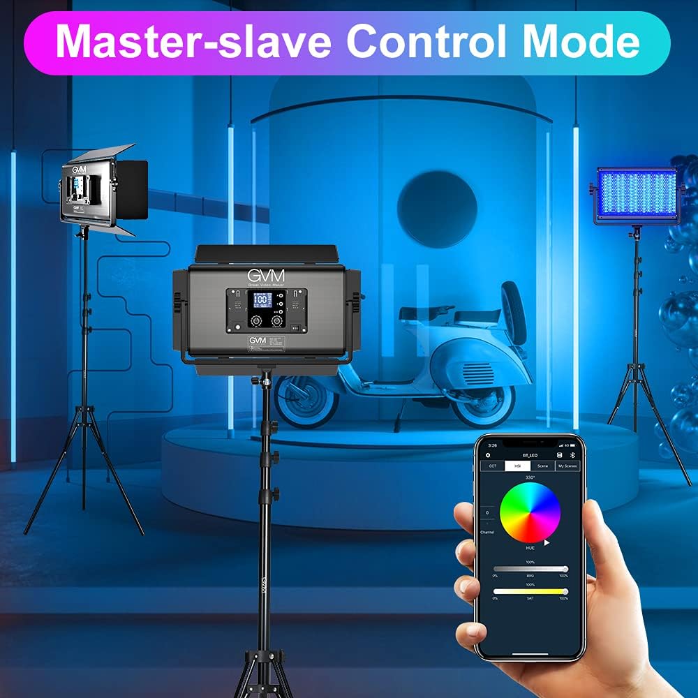 75W RGB LED Video Light 3 Packs Q630327