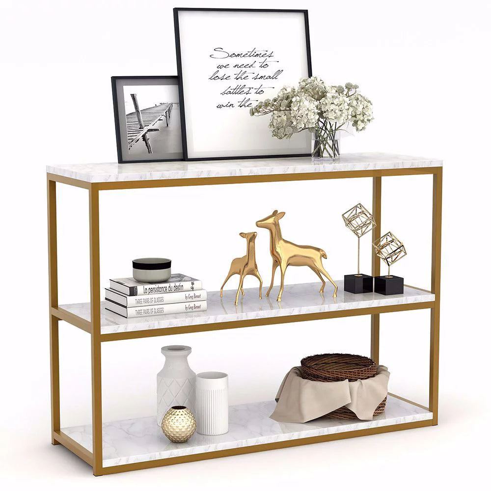 3-Tier Gold Console Table S421