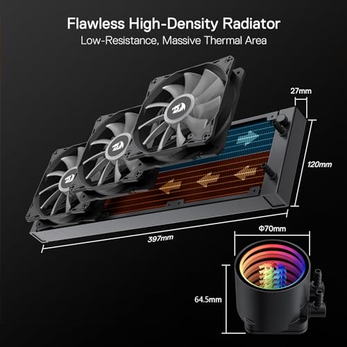 Liquid Cooling System CPU Water Cooler with 120mm PWM RGB Fans M721