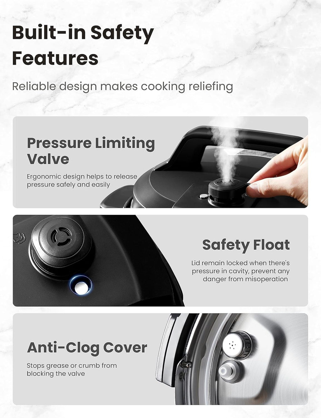 16 in 1 Electric Pressure Cooker 8 Quarts Stainless Steel V96889