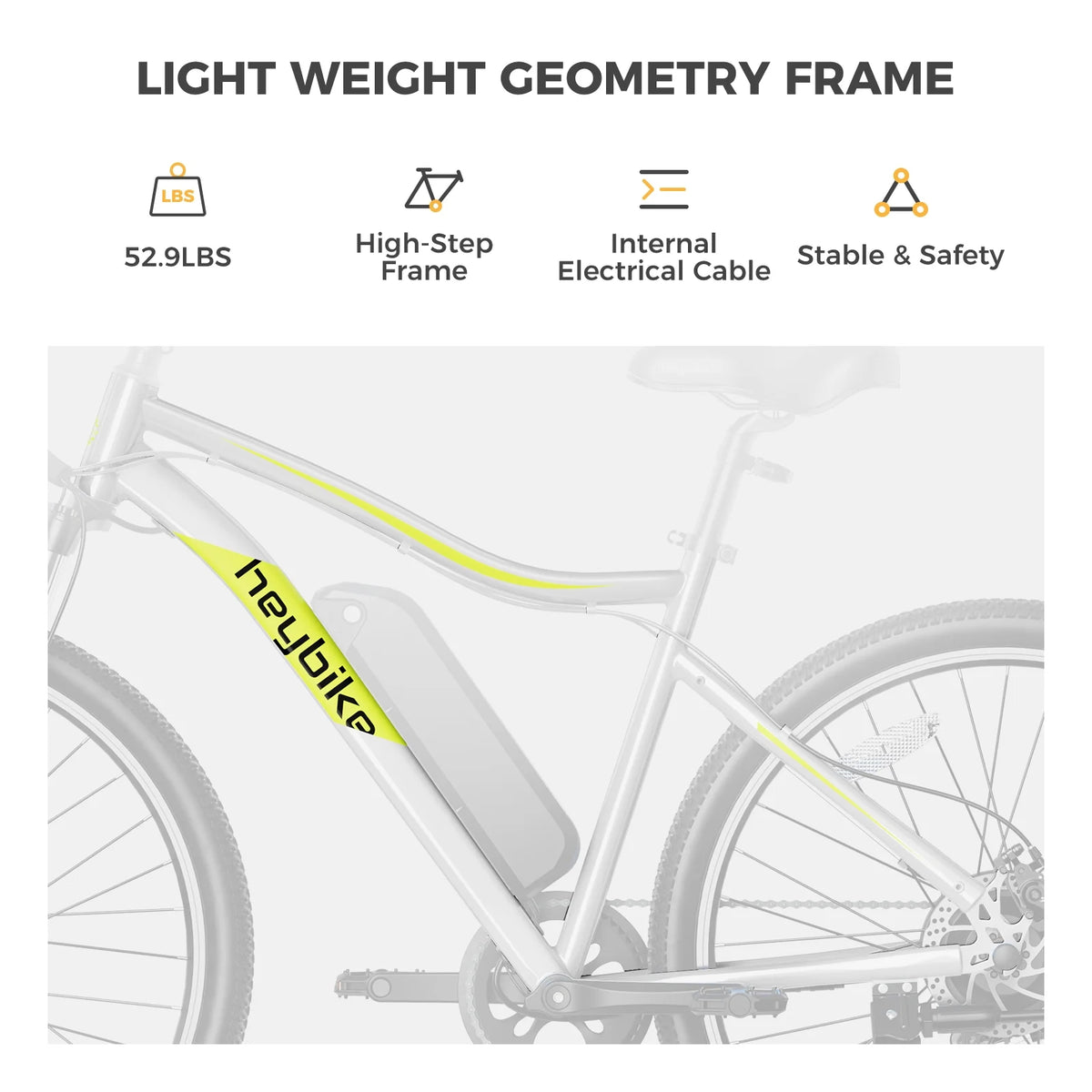 Electric Bike with 500W Motor, 48V 12.5AH Removable Battery, 27.5" 7-Speed Front Suspension M2525