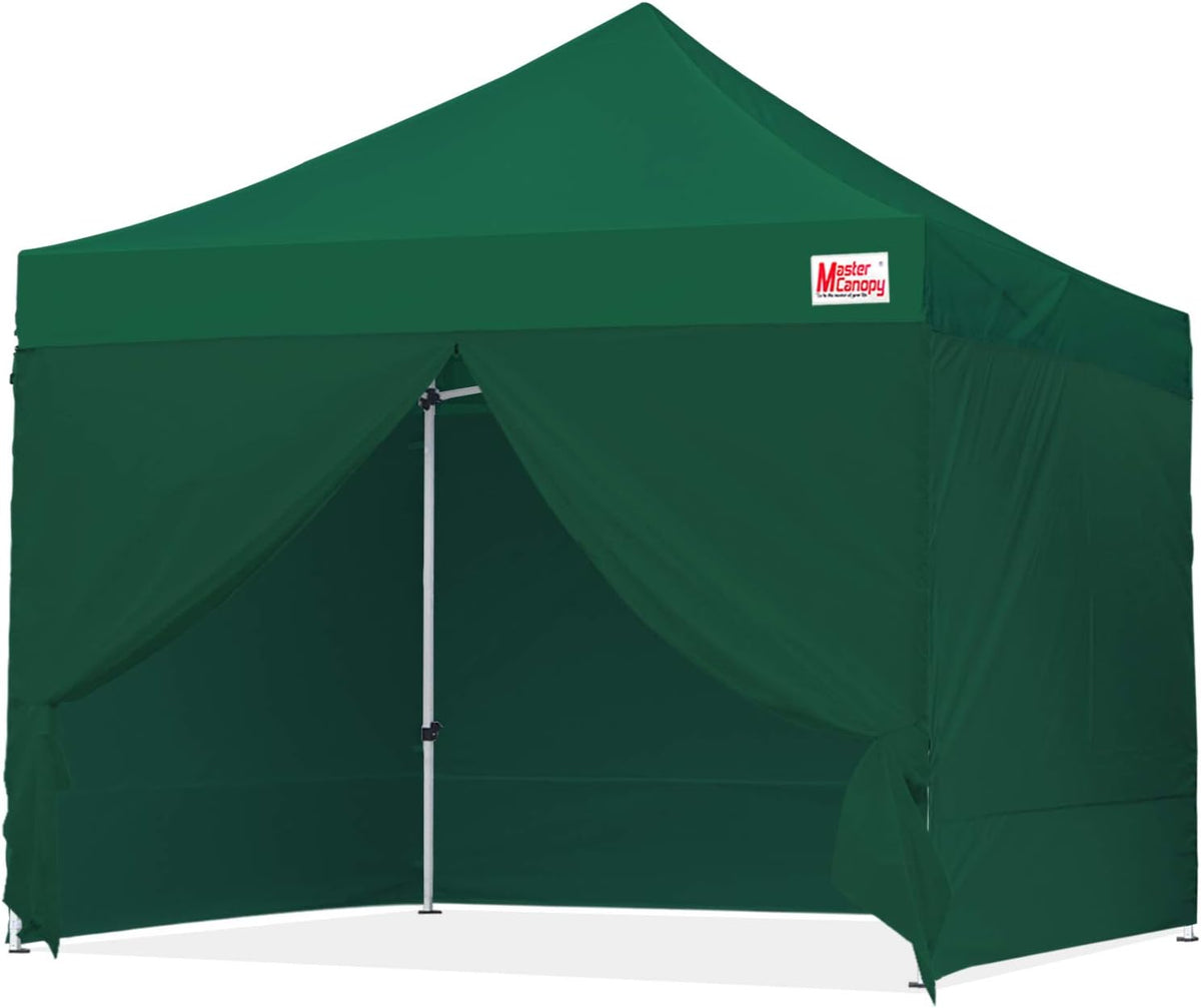 10x10 Heavy Duty Pop-up Canopy Tent with Sidewalls B377