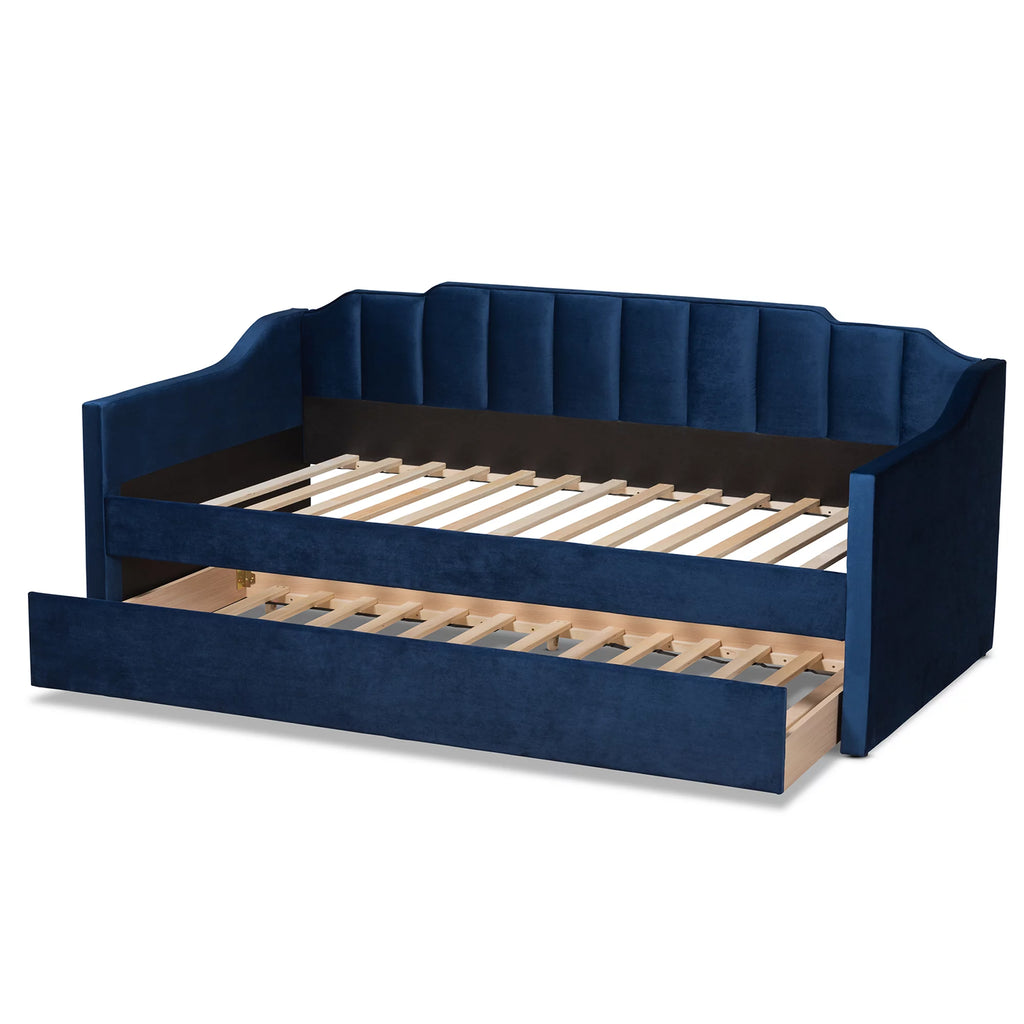 Navy Blue Twin Daybed with Trundle N674750