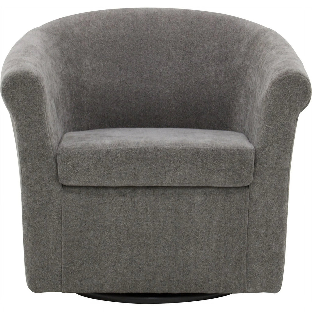 Gray Polyester Fabric Club Chair P388