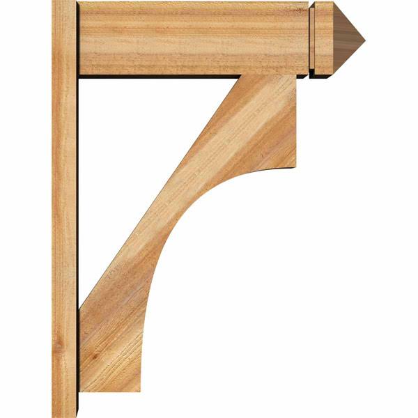 8x22W x 26x22D x 34x22H Western Red Cedar Arts and Crafts Outlooker K792921