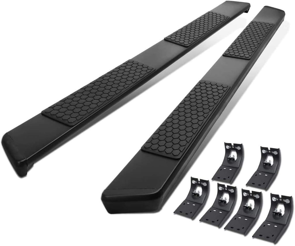5.5 Inches Side Step Nerf Bar Running Boards Aluminum Black Powdercoated O1939