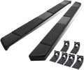 5.5 Inches Side Step Nerf Bar Running Boards Aluminum Black Powdercoated O1939