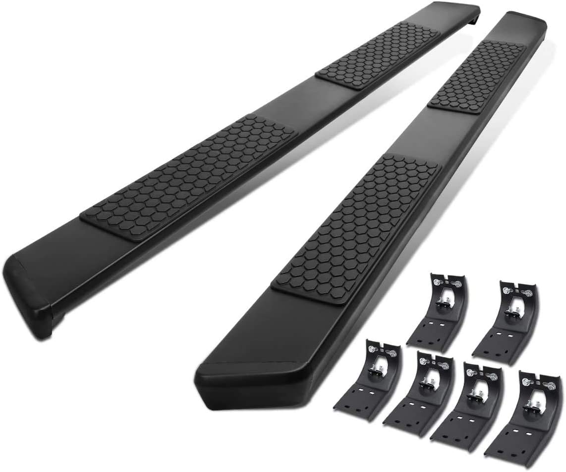 5.5 Inches Side Step Nerf Bar Running Boards Aluminum Black Powdercoated O1939