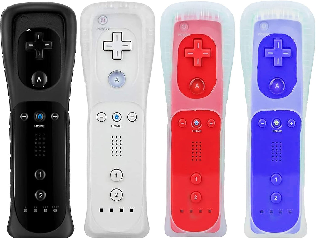 Wii Remote Controller 4 Pack Silicone Case and Wrist Strap T55551