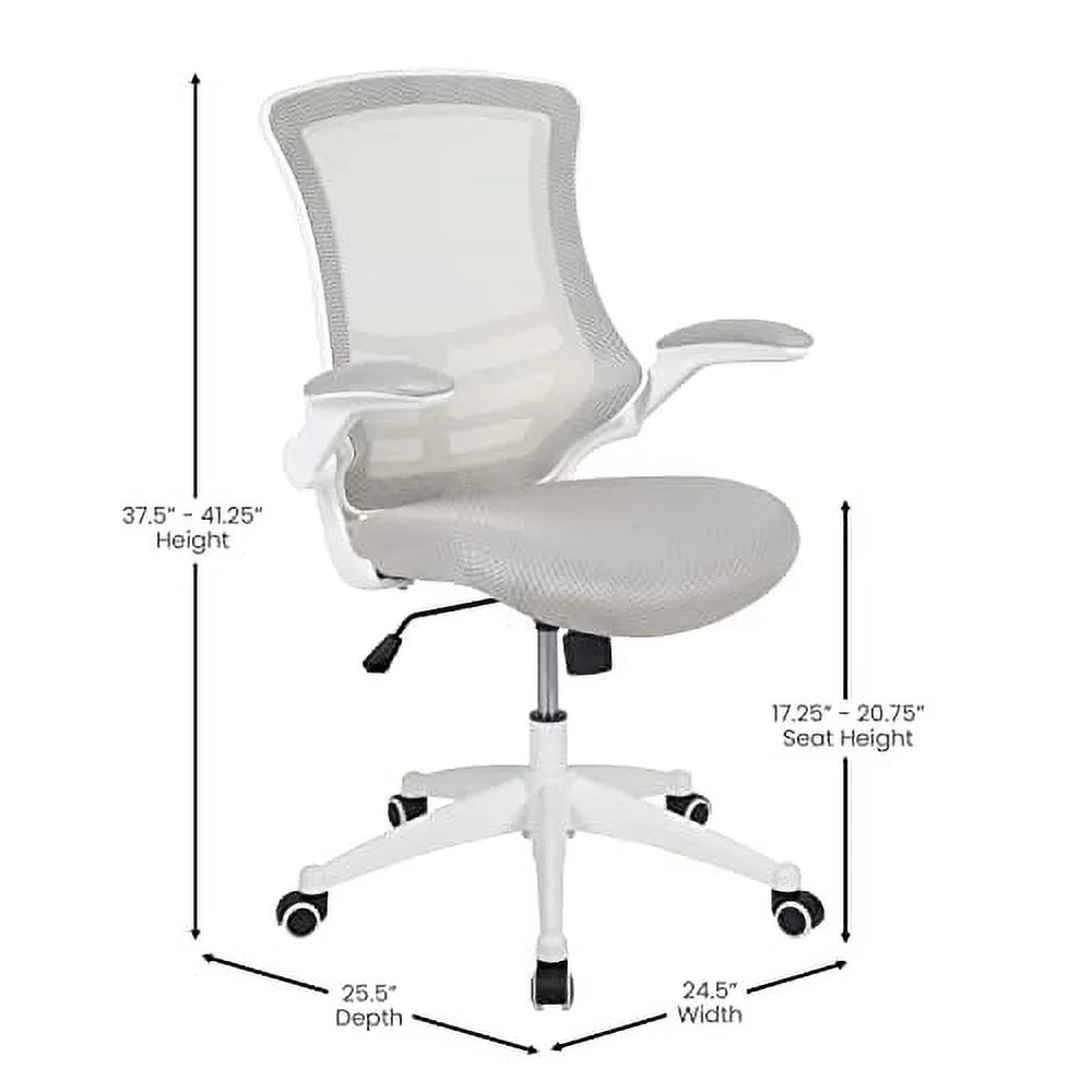 Ergonomic Mid-Back Gray Mesh Office Chair T8919