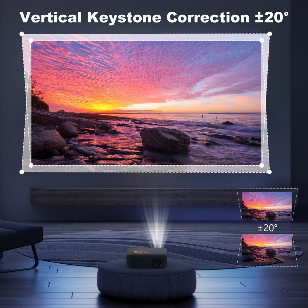 5G WiFi Bluetooth Native 1080P LCD Projector G82422