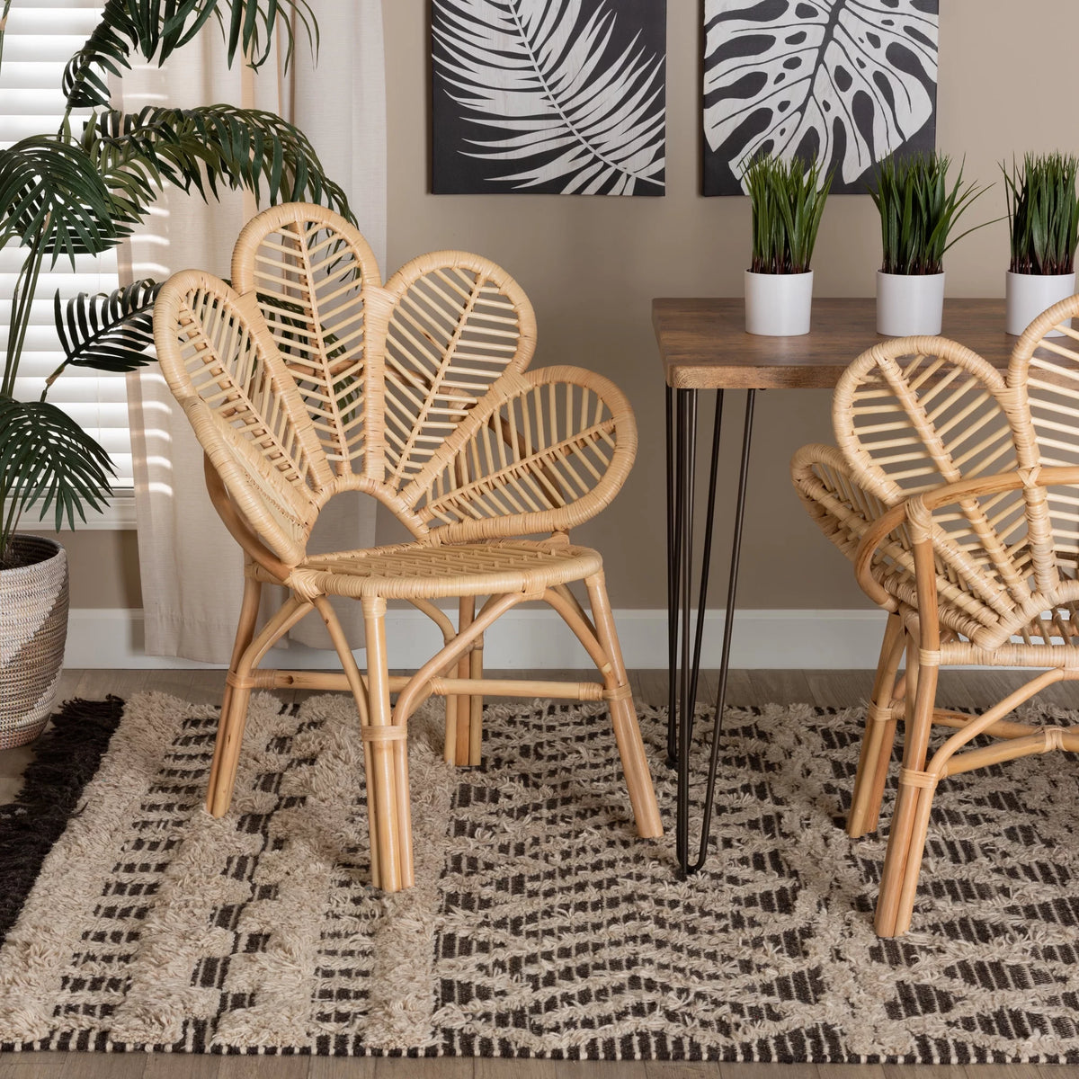Natural Brown Rattan Chair X428