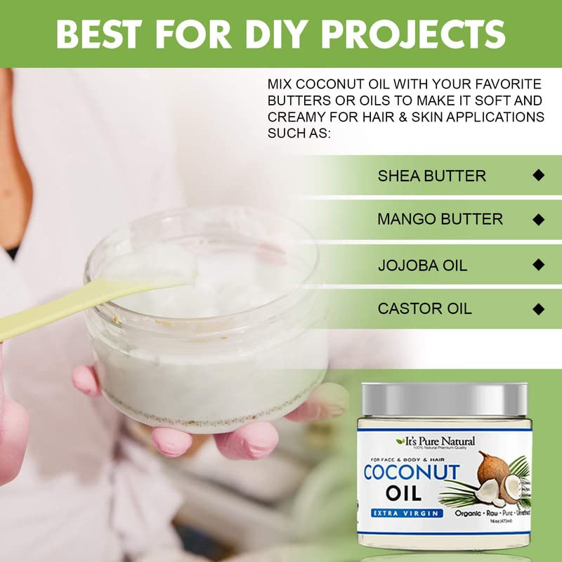 Extra Virgin Organic Unrefined Raw Coconut Oil (8 oz) S7925