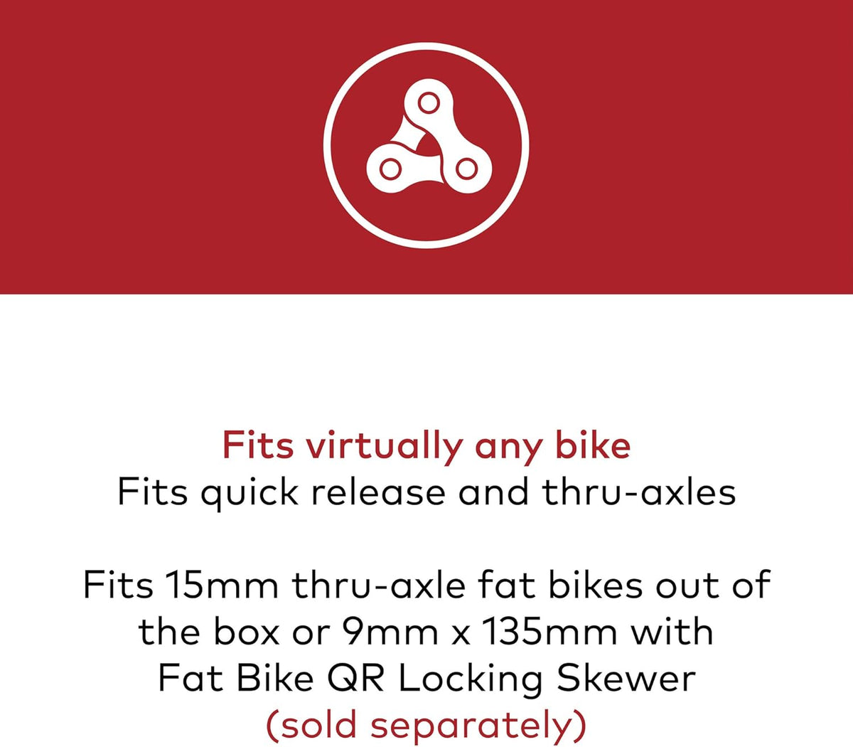 Fork Mount Bike Carrier for Roof Racks, 1 Bike Capacity X551272