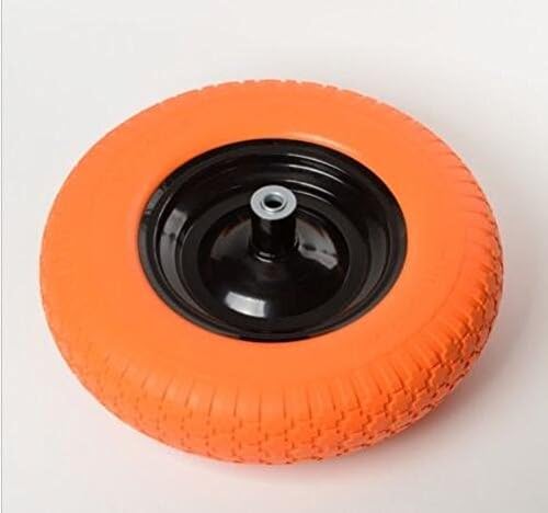 16" Flat Free Solid Foam Wheelbarrow Tire, 5/8 Axle, Pack of 2 Q436