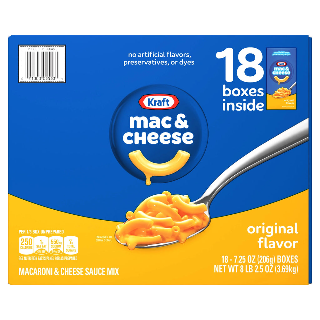 18 ct Pack 7.25 oz Macaroni and Cheese Dinner S51595
