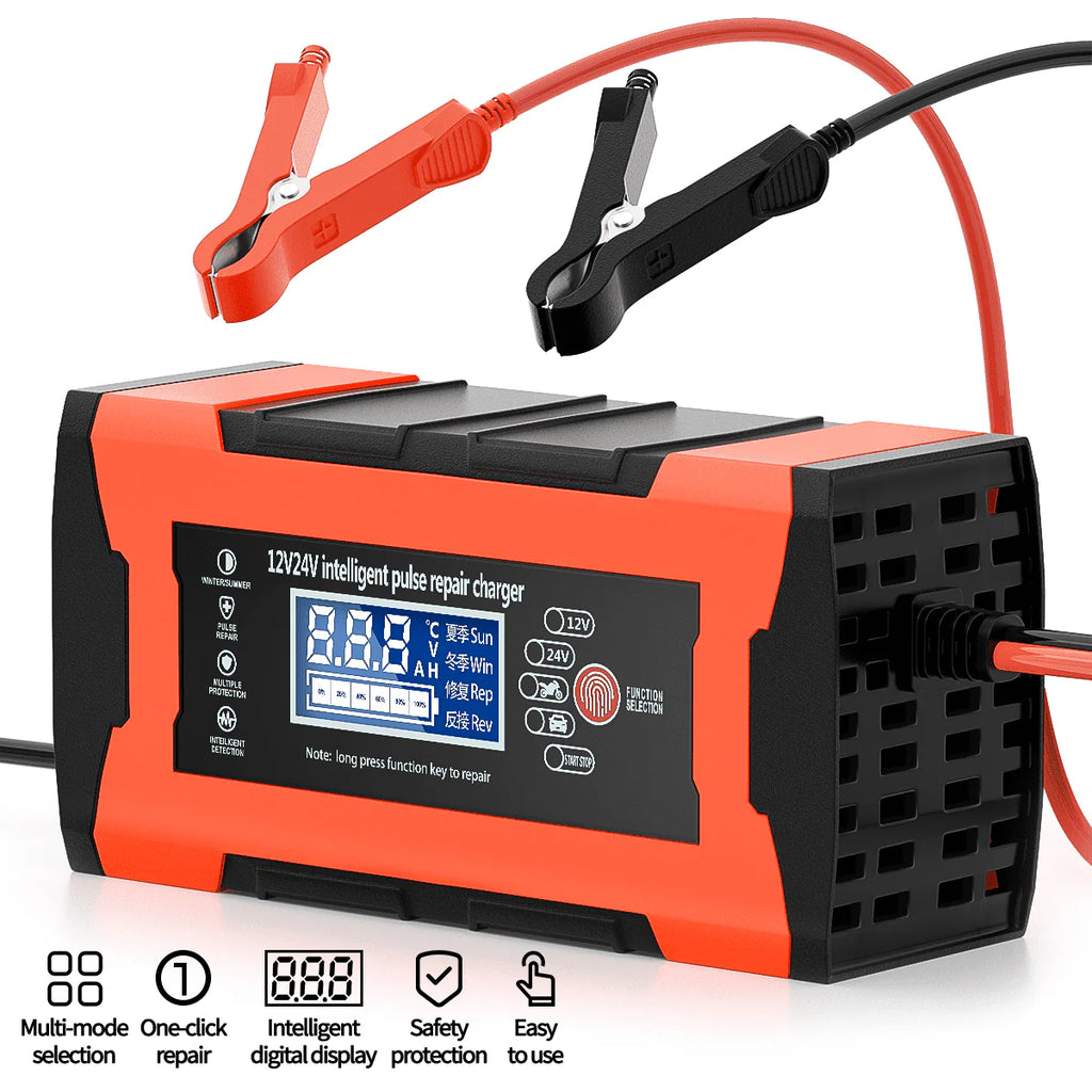 12V/10A 24V/5A Car Battery Charger with LCD Display F27259