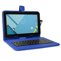 9x22 8GB Android Tablet Quad Core 1GB Cams Blue Keyboard Case Bundle J909