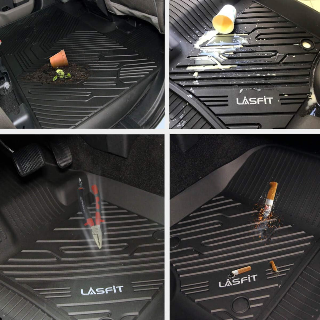 Black TPE Floor Liners for Toyota Tundra CrewMax Cab Q3085