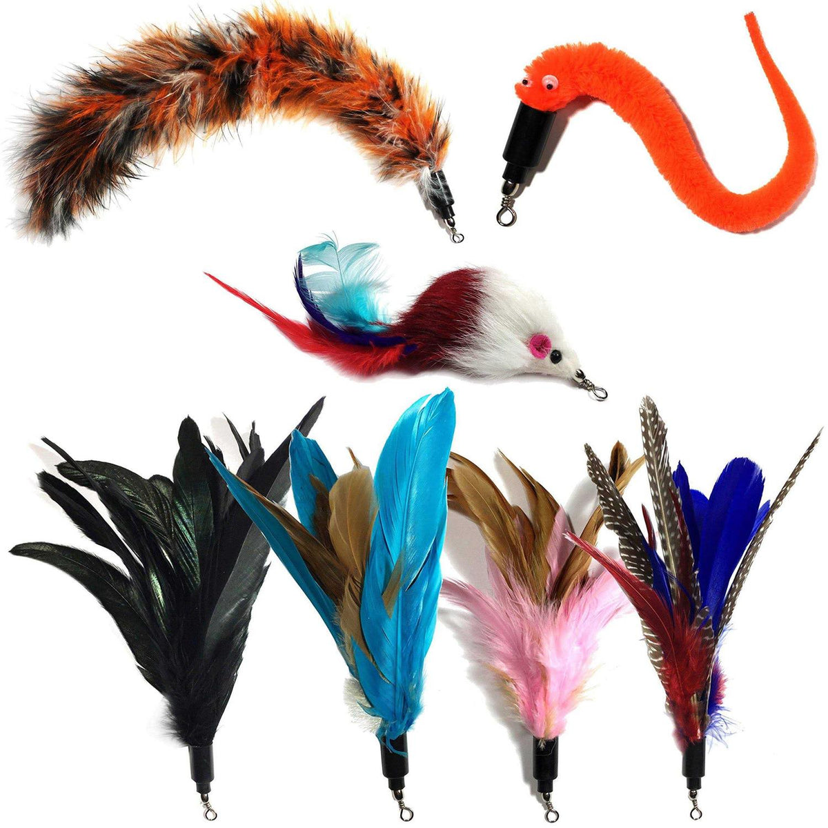 7 Piece Cat and Kitten Toy Wands V2004