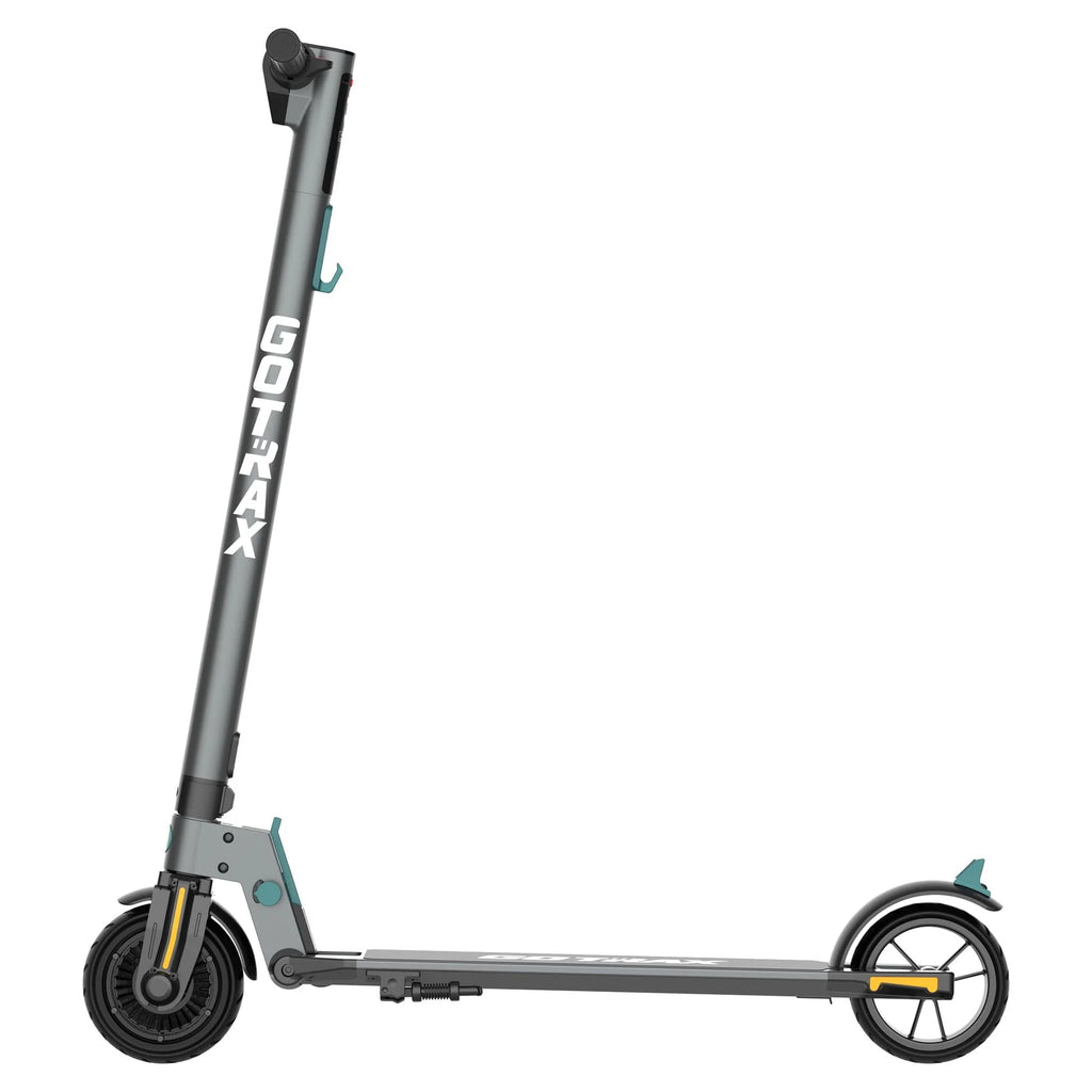 Foldable Electric Scooter with 6 Tires, 200W 12mph, Gray C16793