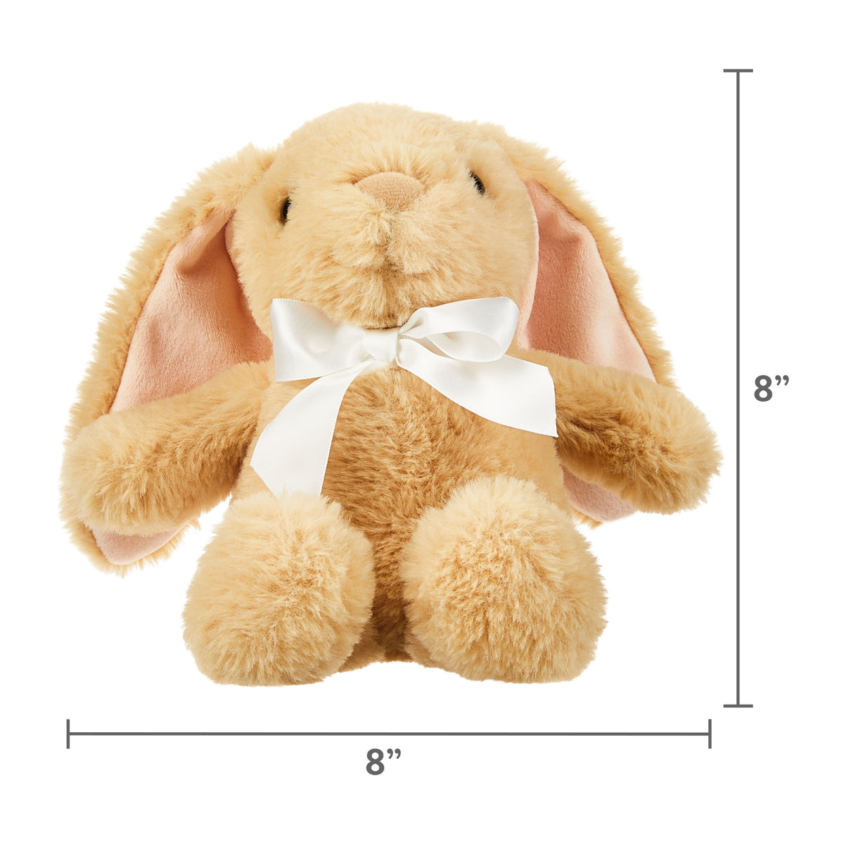 White Bunny Plush, 7 Inch E2254