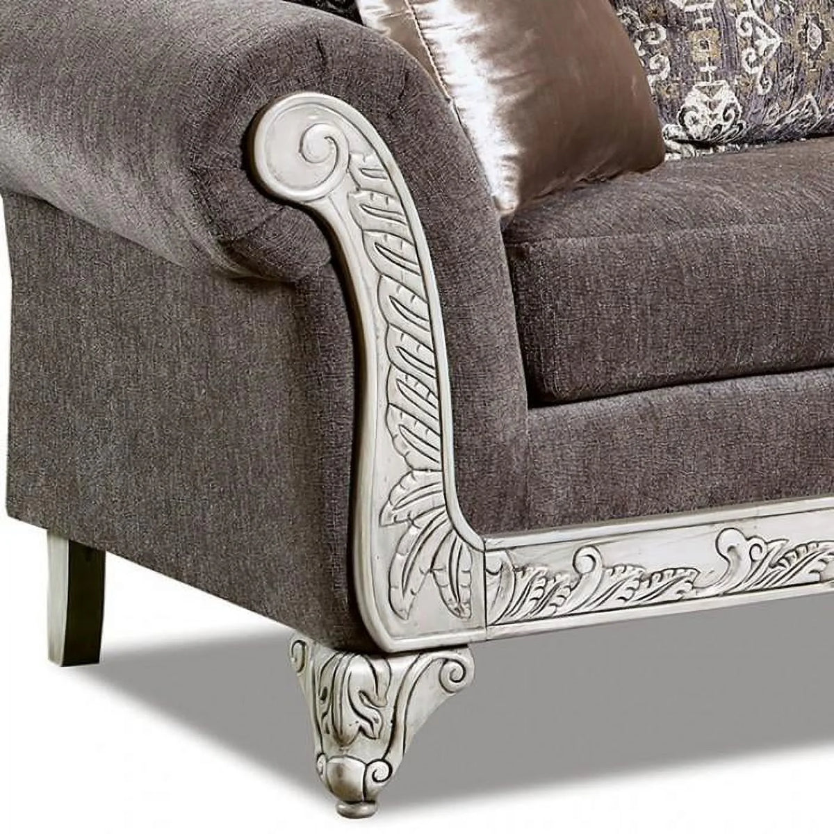 Beige 3pcs Living Room Set C1181