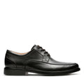 Black Leather Clarks Shoes A9642