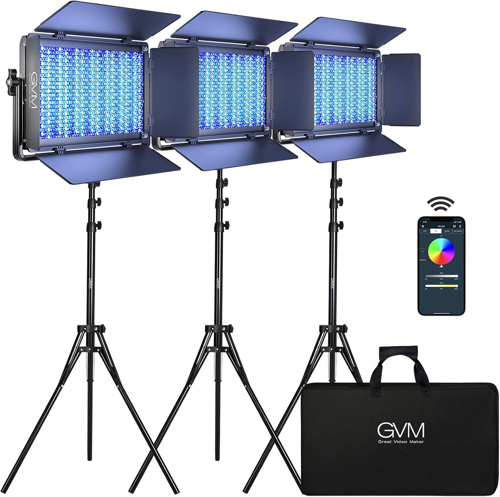 75W RGB LED Video Light 3 Packs Q630327
