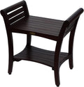 Teak Shower Bench 24 Inch Brown P6532