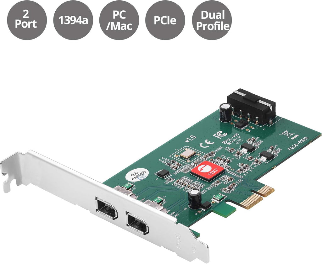 2-Port FireWire 400 PCIe Card D3393