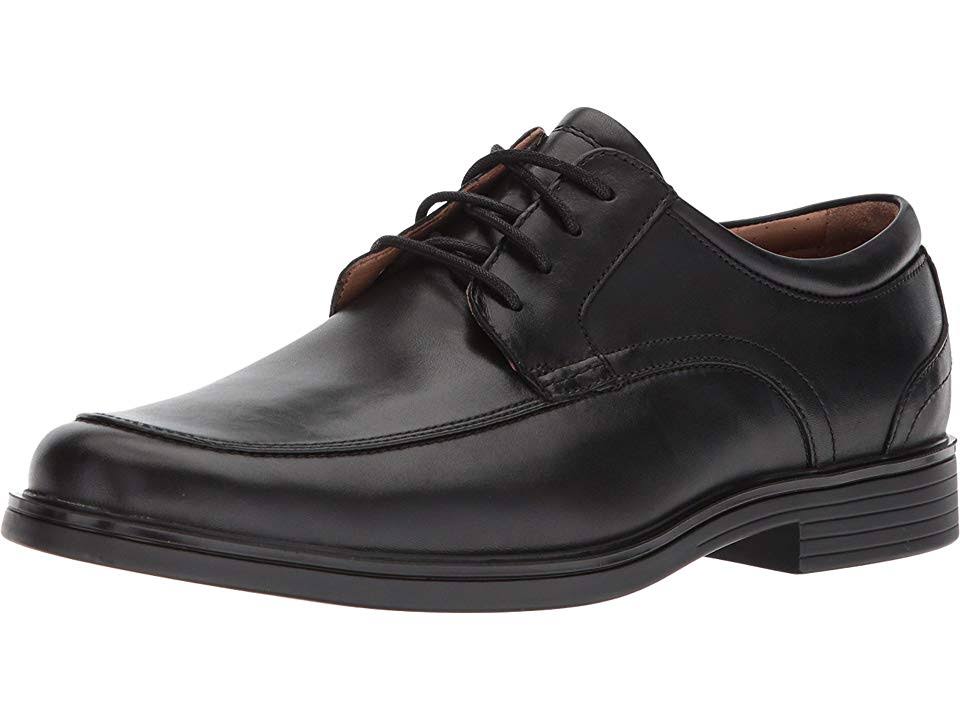 Black Leather Clarks Shoes A9642