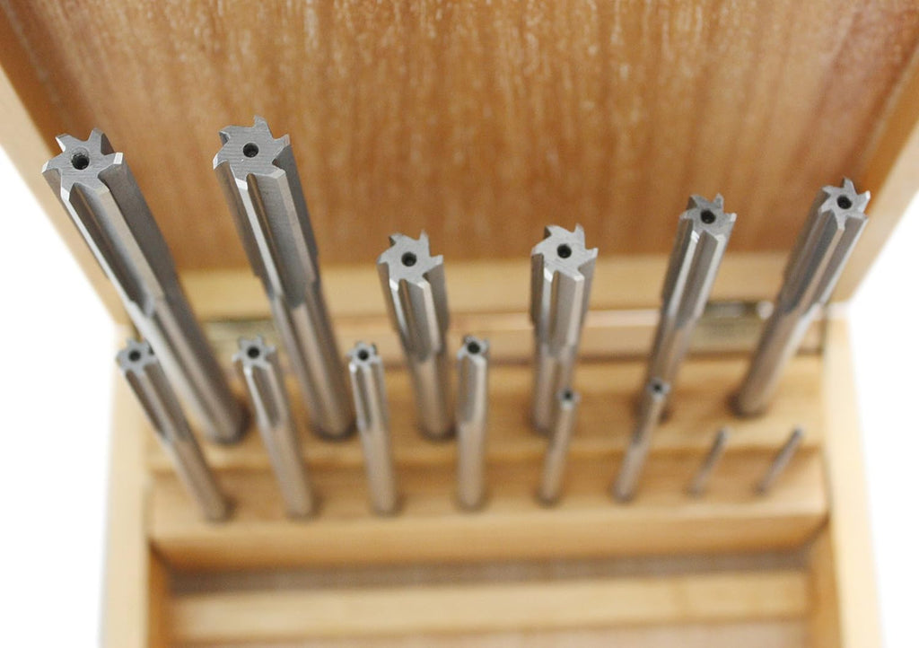 14 Pc H.S.S. Chucking Reamer Set in Fitted Case K326