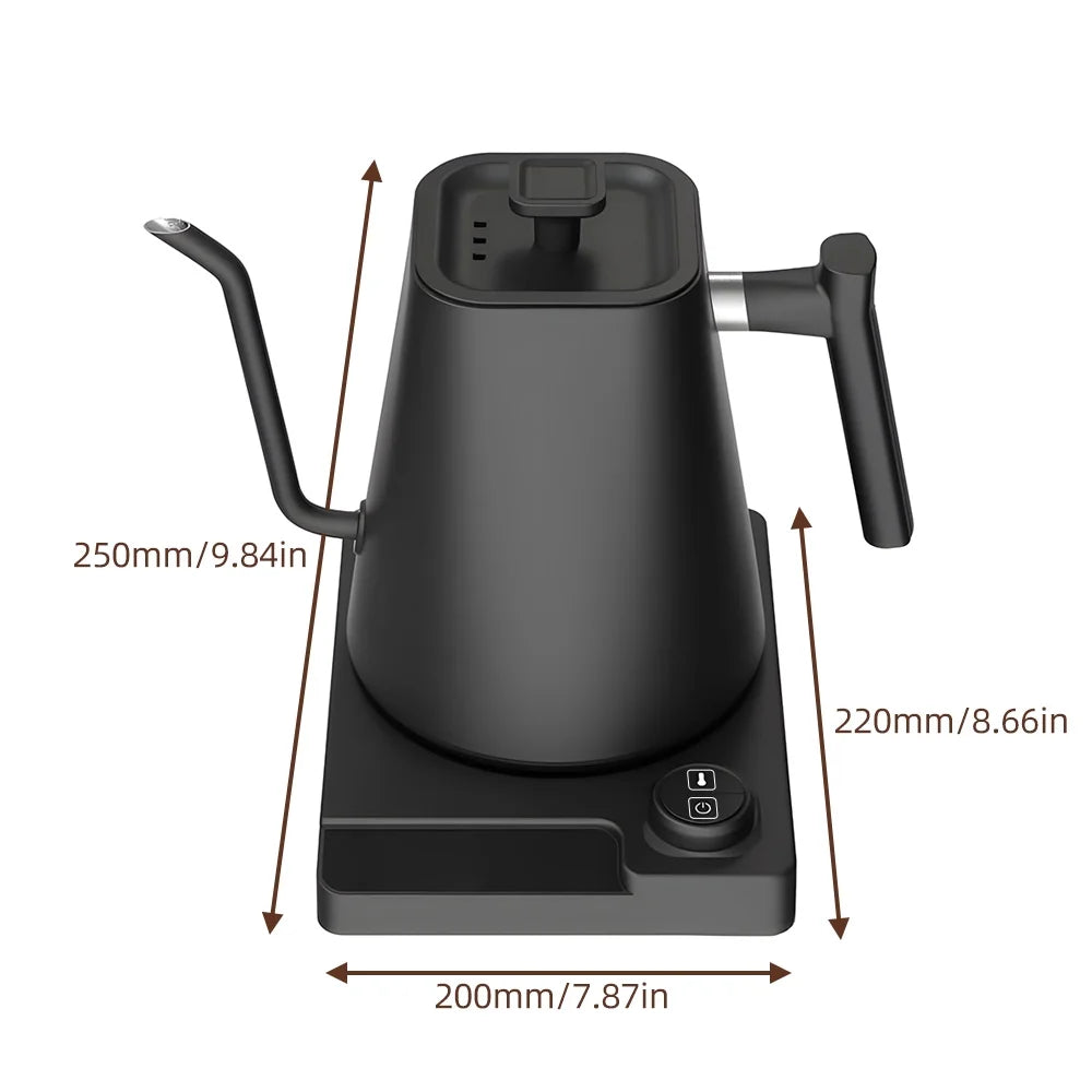 1.0L Pour Over Kettle with Temperature Control and LCD Display A607238