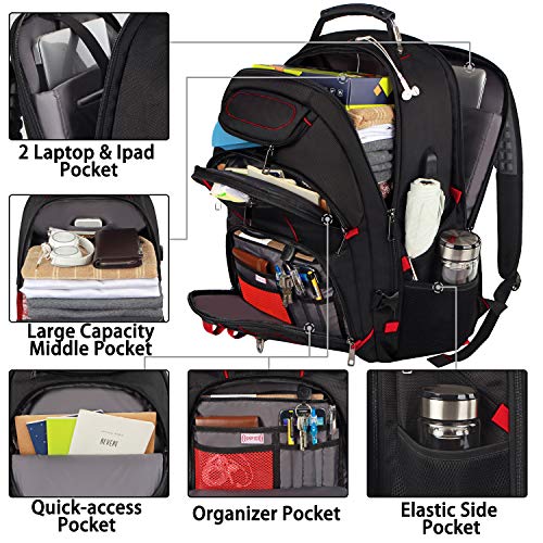 Extra Large 18.4 inch Laptop Backpack with USB Charging Port V42288