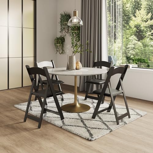 White Resin Folding Chairs 4 Pack G7298