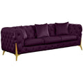 Purple Velvet Sofa L5235