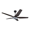 Dark Brown Smart Ceiling Fan with Dimmable LED Light and Remote P97350